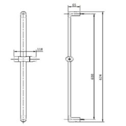 Thanh trượt sen tắm EasySET American Standard FFAS9099