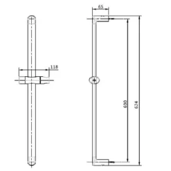 Thanh trượt sen tắm EasySET American Standard FFAS9099