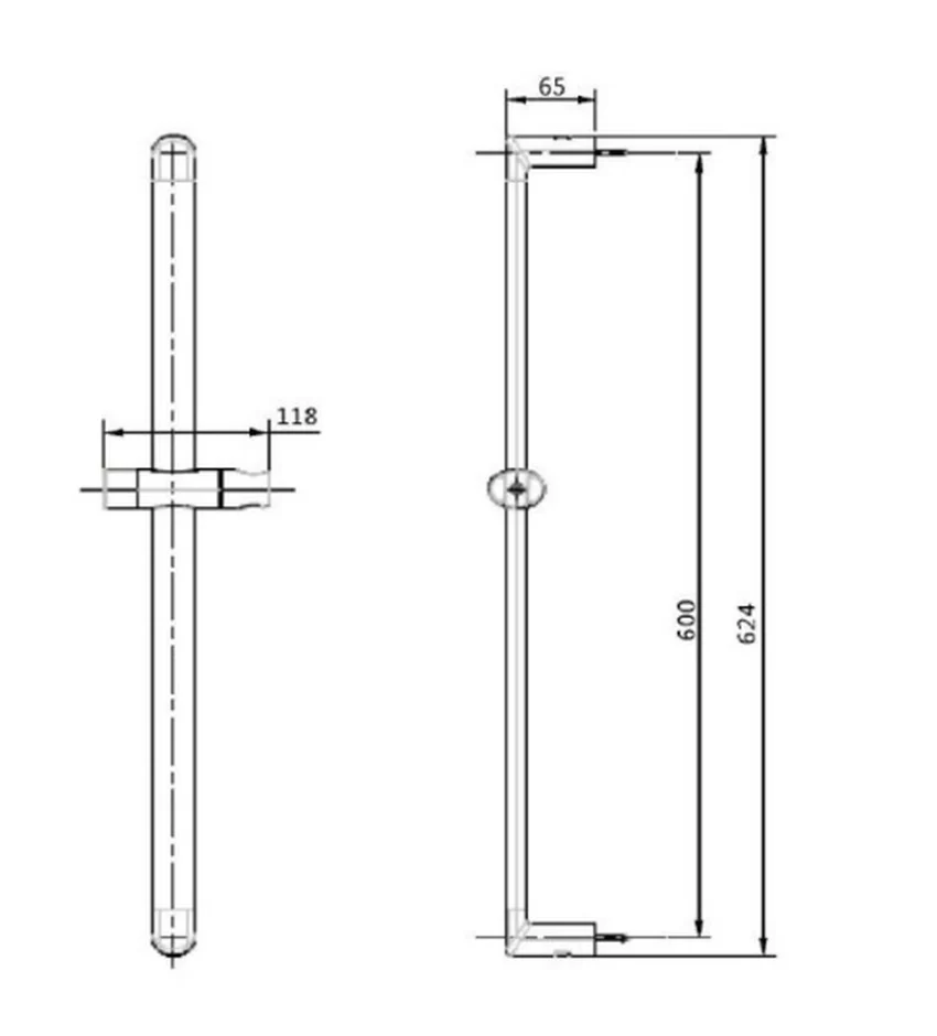 Thanh trượt sen tắm EasySET American Standard FFAS9099 Thanh trượt sen tắm EasySET American Standard FFAS9099 - Hải Yến Home