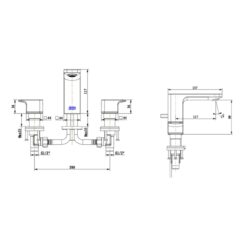 Vòi chậu 03 lỗ nóng lạnh Acacia Evolution American Standard WF-1303 (WF1303)