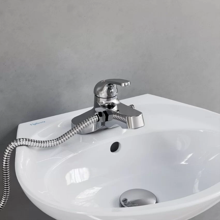 Vòi chậu lavabo 3 lỗ liền sen Viglacera VG326 - SKU VG326 Vòi chậu lavabo 3 lỗ liền sen Viglacera VG326