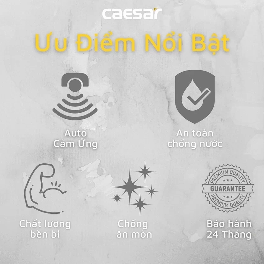 Vòi chậu lavabo cảm ứng nước lạnh Caesar A910 10 Vòi chậu lavabo cảm ứng nước lạnh Caesar A910