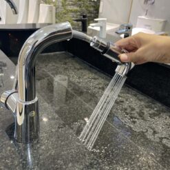 Vòi chậu lavabo dây rút nóng lạnh Caesar B900CU