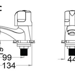 Vòi chậu lavabo lạnh Caesar B105C