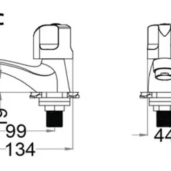 Vòi chậu lavabo lạnh Caesar B105C