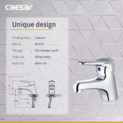 Vòi chậu lavabo lạnh Caesar B111C