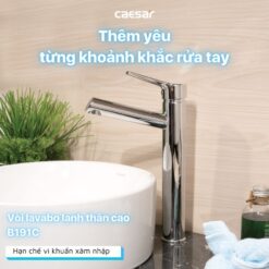 Vòi chậu lavabo lạnh Caesar B191C