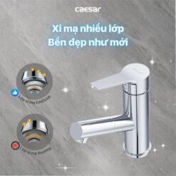 Vòi chậu lavabo lạnh dây rút Caesar B190C