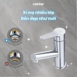 Vòi chậu lavabo lạnh dây rút Caesar B190C 16 Vòi chậu lavabo lạnh dây rút Caesar B190C