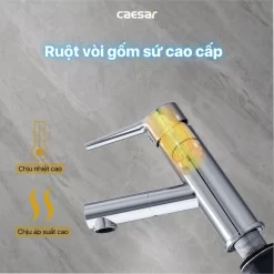 Vòi chậu lavabo lạnh dây rút Caesar B190C 17 Vòi chậu lavabo lạnh dây rút Caesar B190C