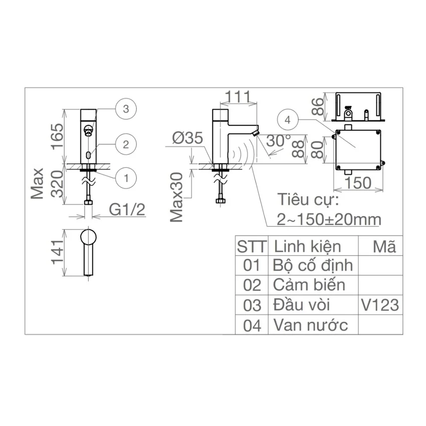 Thiết kế sang trọng của Vòi chậu lavabo lạnh Viglacera VG1023 Thiết kế sang trọng của Vòi chậu lavabo lạnh Viglacera VG1023