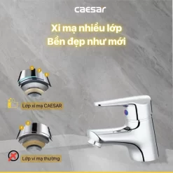 Vòi chậu lavabo nóng lạnh Caesar B120CU 12 Vòi chậu lavabo nóng lạnh Caesar B120CU