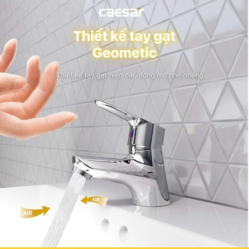 Vòi chậu lavabo nóng lạnh Caesar B120CU 20 Vòi chậu lavabo nóng lạnh Caesar B120CU - SKU B120CU