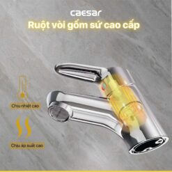Vòi chậu lavabo nóng lạnh Caesar B120CU