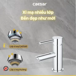 Vòi chậu lavabo nóng lạnh Caesar B230CU 13 Vòi chậu lavabo nóng lạnh Caesar B230CU