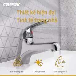 Vòi chậu lavabo nóng lạnh Caesar B260CP 12 Vòi chậu lavabo nóng lạnh Caesar B260CP