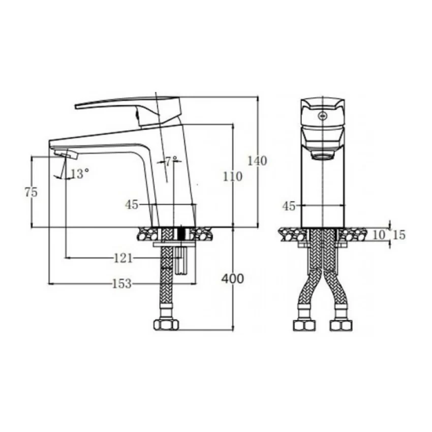 Vòi chậu lavabo nóng lạnh Caesar B390CU / CBU / CGU / CRU / CWU 30 Ứng dụng thực tế của vòi chậu Caesar B390CU