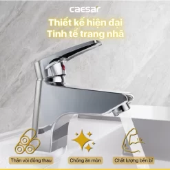 Vòi chậu lavabo nóng lạnh Caesar B400CU 14 Vòi chậu lavabo nóng lạnh Caesar B400CU