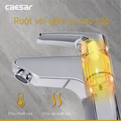 Vòi chậu lavabo nóng lạnh Caesar B400CU