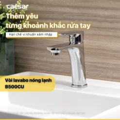 Vòi chậu lavabo nóng lạnh Caesar B500CU 11 Vòi chậu lavabo nóng lạnh Caesar B500CU