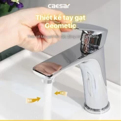 Vòi chậu lavabo nóng lạnh Caesar B500CU 12 Vòi chậu lavabo nóng lạnh Caesar B500CU