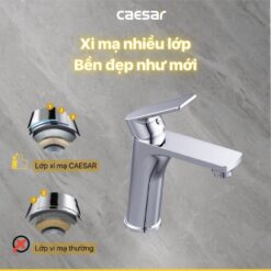 Vòi chậu lavabo nóng lạnh Caesar B500CU
