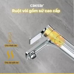 Vòi chậu lavabo nóng lạnh Caesar B500CU 15 Vòi chậu lavabo nóng lạnh Caesar B500CU