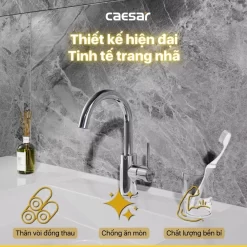 Vòi chậu lavabo nóng lạnh Caesar B530CU 10 Vòi chậu lavabo nóng lạnh Caesar B530CU