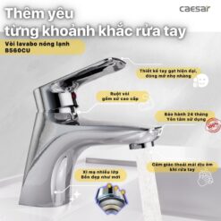 Vòi chậu lavabo nóng lạnh Caesar B560CU