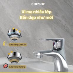 Vòi chậu lavabo nóng lạnh Caesar B560CU