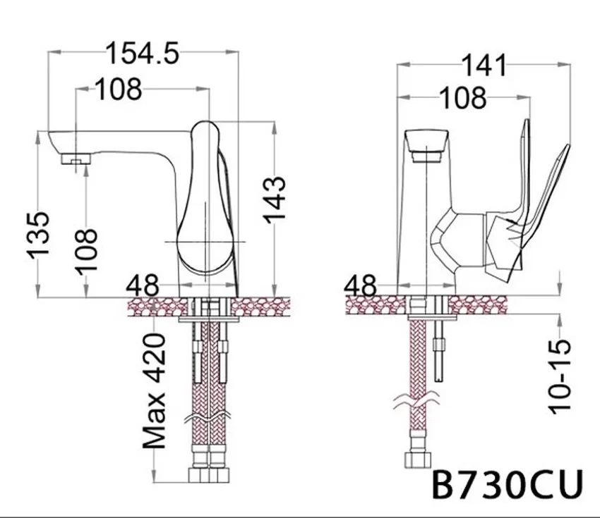 Ứng dụng thực tế của Vòi chậu lavabo nóng lạnh Caesar B740CU Ứng dụng thực tế của Vòi chậu lavabo nóng lạnh Caesar B740CU