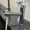 Vòi chậu lavabo nóng lạnh dây rút Caesar B196C 1 Vòi chậu lavabo nóng lạnh dây rút Caesar B196C