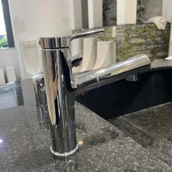 Vòi chậu lavabo nóng lạnh dây rút Caesar B196C 11 Vòi chậu lavabo nóng lạnh dây rút Caesar B196C
