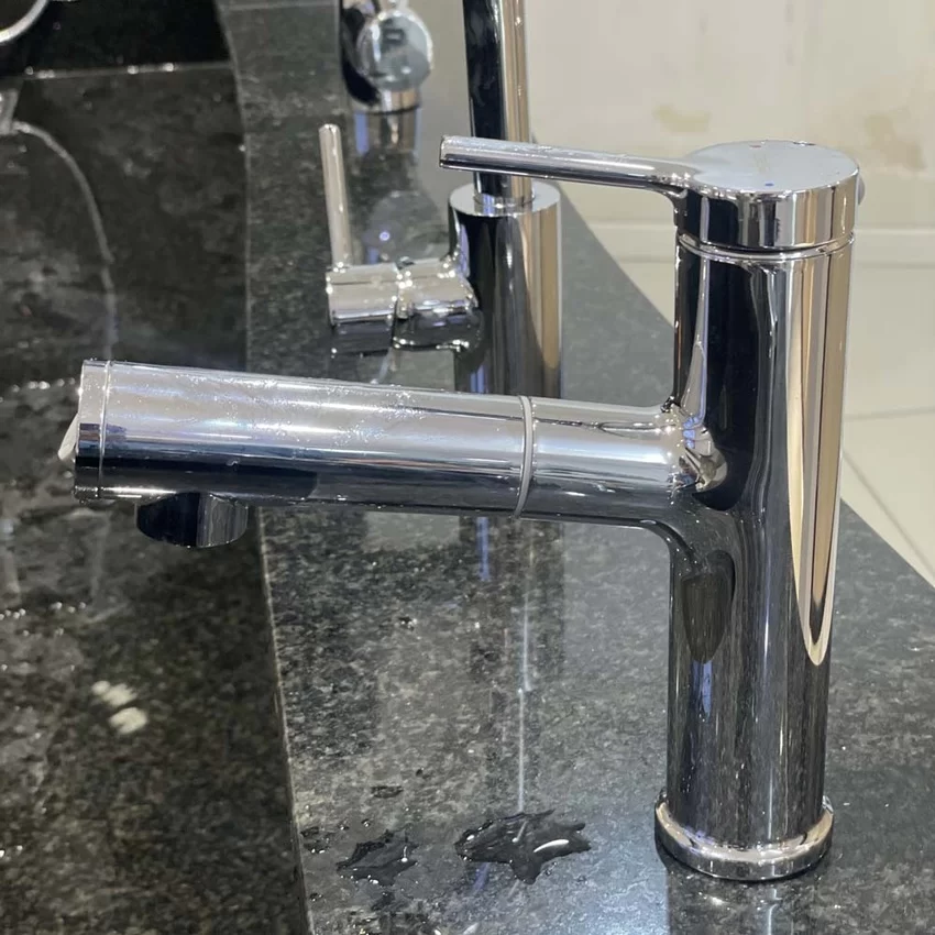 Vòi chậu lavabo nóng lạnh dây rút Caesar B196C 8 Vòi chậu lavabo nóng lạnh dây rút Caesar B196C