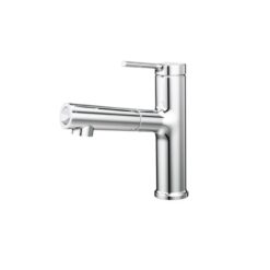 Vòi chậu lavabo nóng lạnh dây rút Caesar B196C