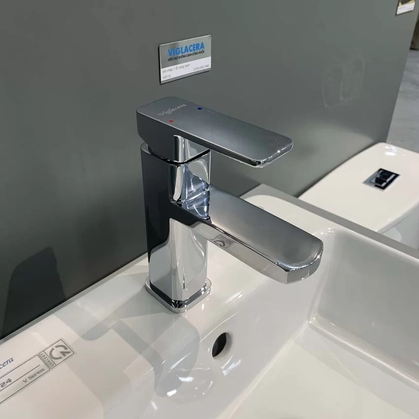 Vòi chậu lavabo nóng lạnh Viglacera VG112 Vòi chậu lavabo nóng lạnh Viglacera VG112