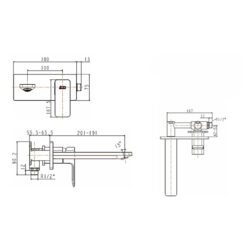 Vòi lavabo âm tường nóng lạnh Evolution American Standard WF-1304 (WF1304)