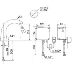 Vòi lavabo cảm ứng American Standard Selectronic WF-8805 (WF8805)