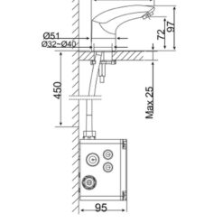 Vòi lavabo cảm ứng American Standard WF-8611 (WF8611) 17 Vòi lavabo cảm ứng American Standard WF-8611 (WF8611)