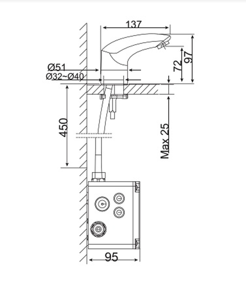 Vòi lavabo cảm ứng American Standard WF-8611 (WF8611) 10 Vòi lavabo cảm ứng American Standard WF-8611 (WF8611)