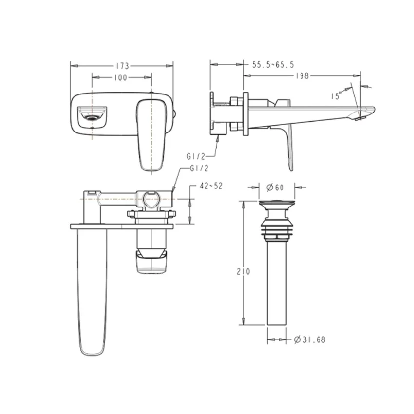 Vòi lavabo Signature nước nóng lạnh WF-1704 Vòi lavabo Signature nước nóng lạnh WF-1704