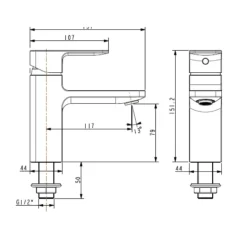Vòi lavabo lạnh Acacia Evolution American Standard WF-1306 (WF1306)
