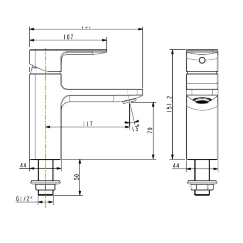 Vòi lavabo lạnh Acacia Evolution American Standard WF-1306 (WF1306) 11 Vòi lavabo lạnh Acacia Evolution American Standard WF-1306 - Hình 2