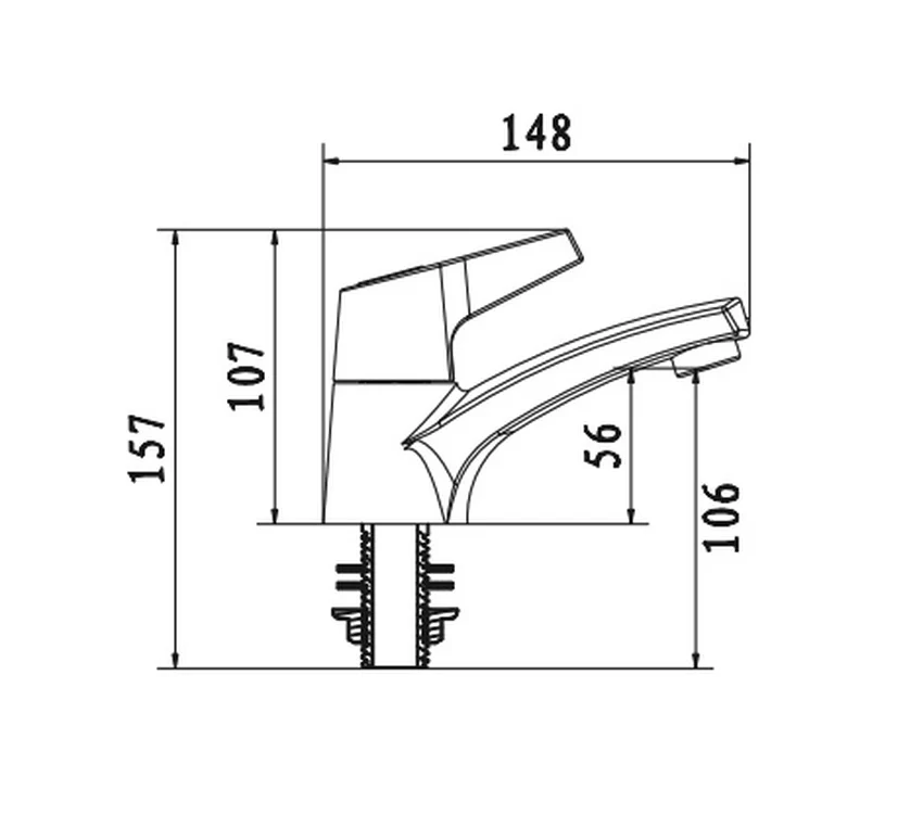 Vòi lavabo lạnh American Standard W.126 - SKU: W.126 Vòi lavabo lạnh American Standard W.126