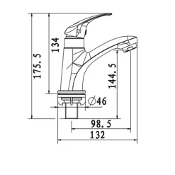 Vòi lavabo lạnh American Standard WF-4611 (WF4611)