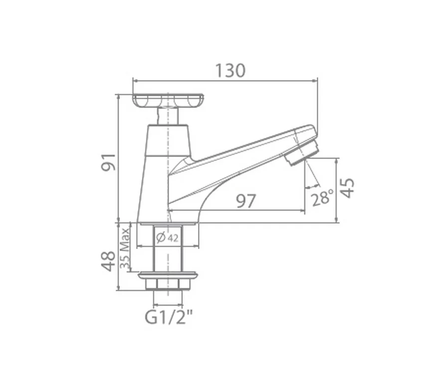 Vòi lavabo WF-T701 Vòi lavabo WF-T701 với công nghệ tiết kiệm nước