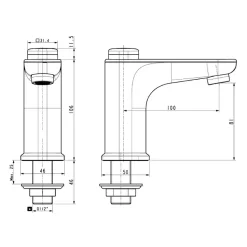Vòi lavabo lạnh EasyFLO American Standard WF-T823 (WFT823) 25 Vòi lavabo lạnh EasyFLO American Standard WF-T823 (WFT823)