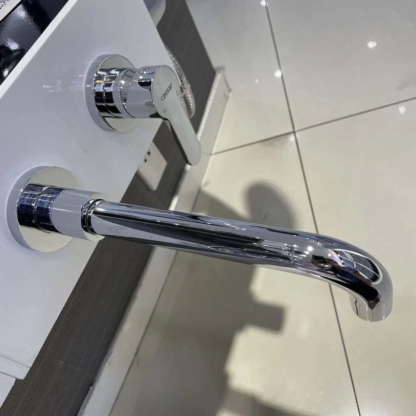 Vòi lavabo nóng lạnh âm tường Caesar B308C Vòi lavabo nóng lạnh âm tường Caesar B308C