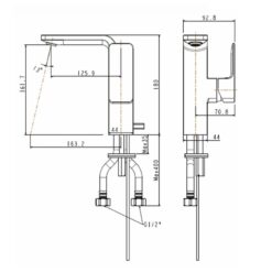Vòi lavabo nóng lạnh American Standard Acaci WF-1305 (WF1305)