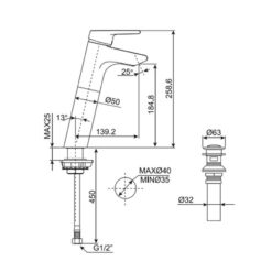 Vòi lavabo nóng lạnh American Standard Active WF-3902 (WF3902)